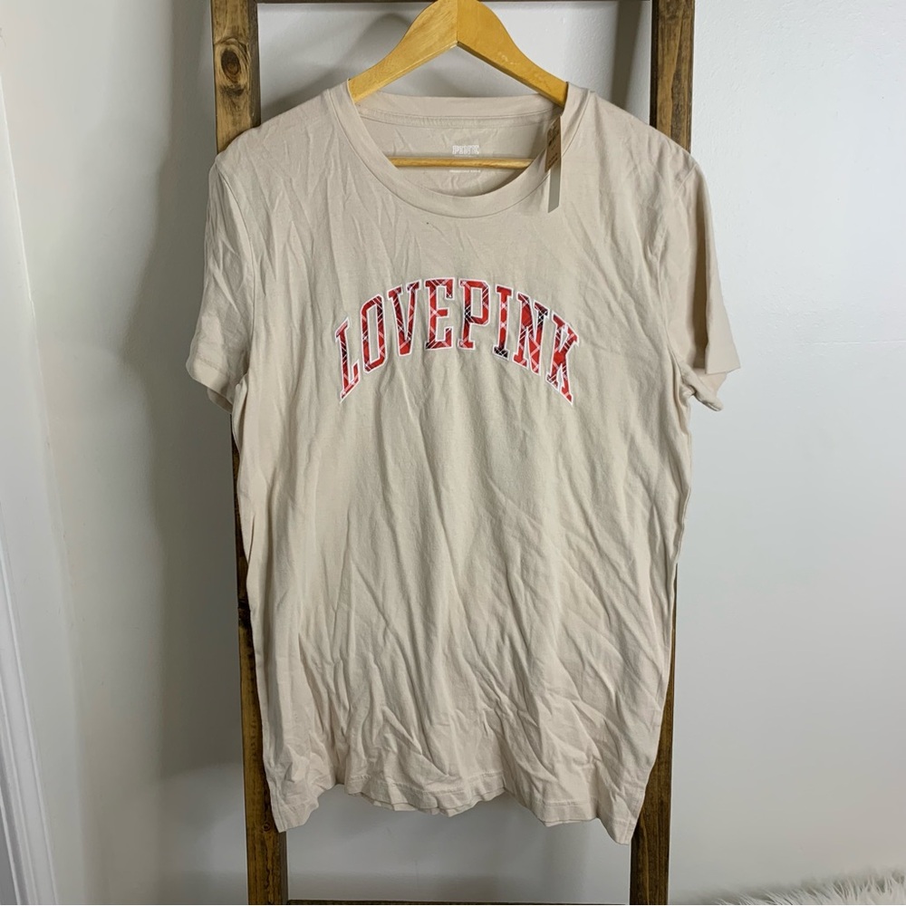 Love Pink Embroidered T-Shirt